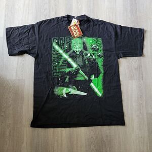Star Wars Phantom Menace LARGE NWT vintage pre-2000s glow shirt